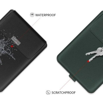 Pu Leather Laptop Sleeve Bag Case For Macbook Air Pro 13 14 16 M1 M2 M3 2020 2021 2022 2023 HP Dell 15 17 Inch Notebook Cover