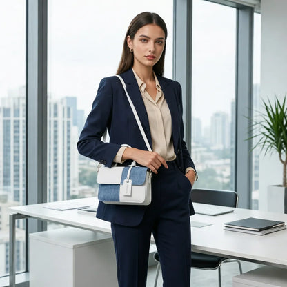 Fashion PU Leather Handbags for Women, Stylish Solid Color Shoulder Bag, Commute Tote Bag for Daily Outfit