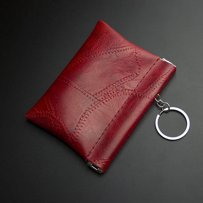 Fashion Leather Key Wallet Women Men Coin Housekeeper Keychain Purse Organizer Bag Car Keys Cover Key Holder Case Card Holder