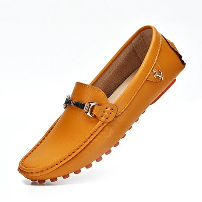 Men's Leather Shoes Drving Shoes Soft Comfortable Slip on Office Man Formal Shoes Wedding Party Casual Shoe Breath Lazy Loafers