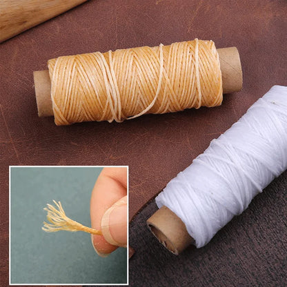 30m 0.8mm Leather Sewing Waxed Thread String Sewing Leather Hand Wax Stitching DIY Thread for Case Arts Crafts Handicraft Tool