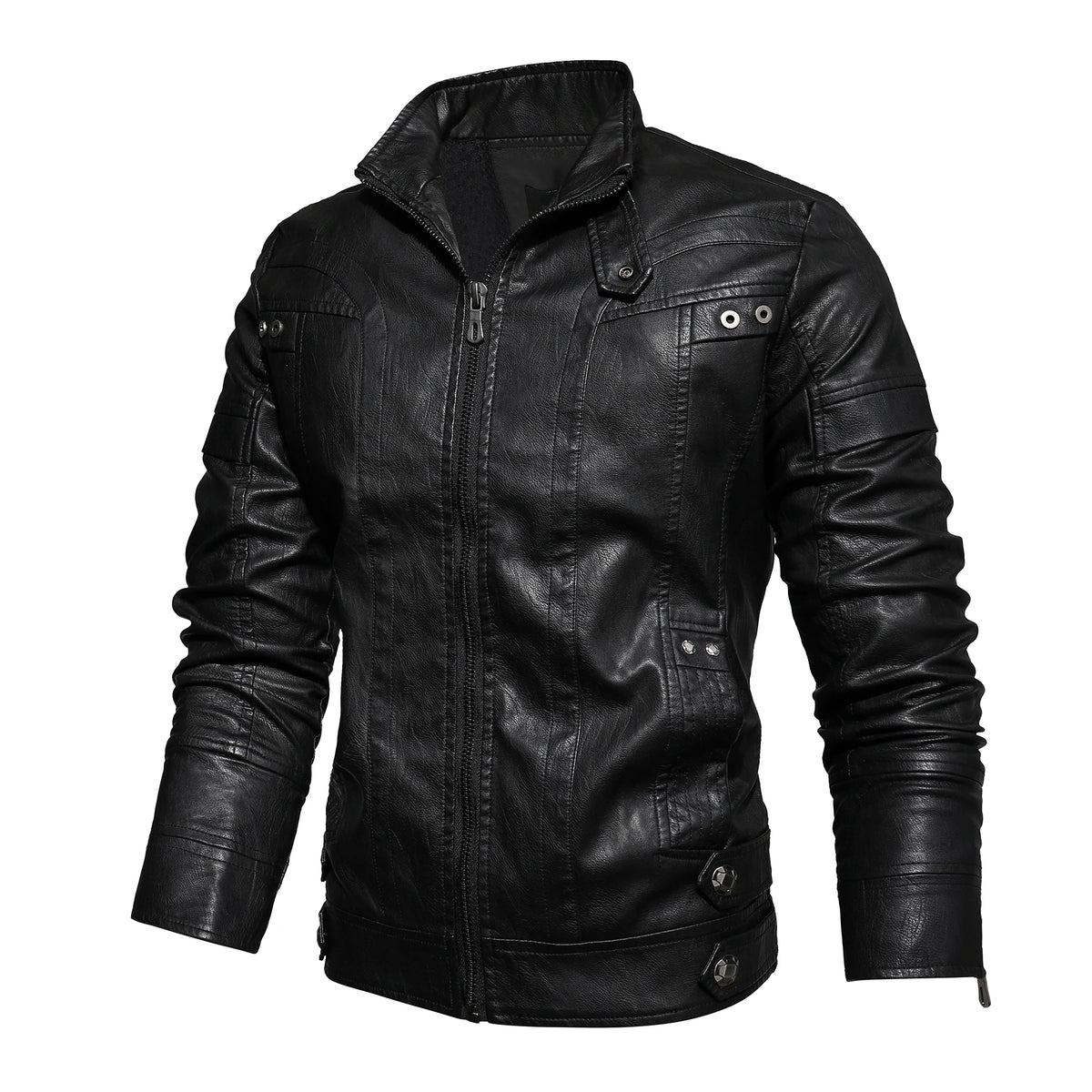 Winter Leather Jacket Men's Chothing New Men Coat Jackets Coats Faux Leather Water Proof Vintage Biker Jacket Men Windproof