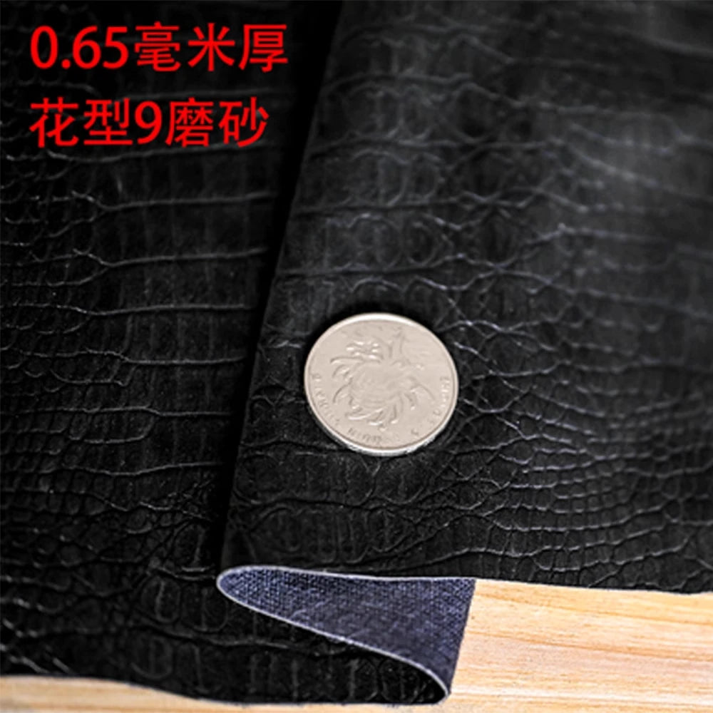 Thickened Crocodile Grain Leather Fabric Handmade DIY PU Leather Background Decoration Clothing Home Textile Cloth Sewing