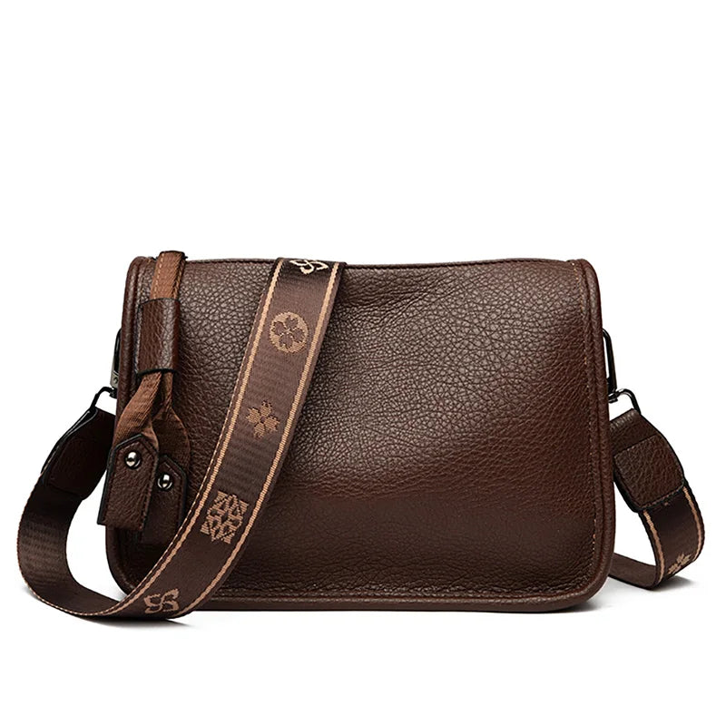 High Quality  Leather Women Tote Bag Luxury Soft Cowhide Ladies Shoulder Crossbody Bags 2024 Fashion Female Messenger Sac