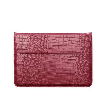 Magnetic Closure 13inch Laptop Bags Leather Bracket Laptop Sleeve Pouch Waterproof Lightweight Notebook Sleeve