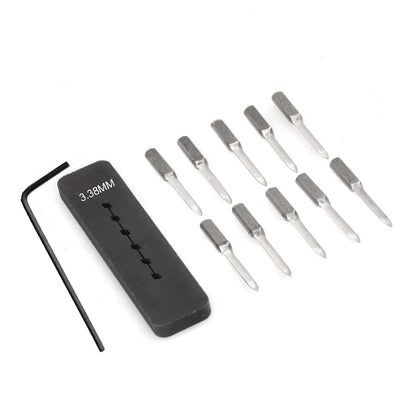 Leather Punch Tool Sharp Head Replaceable Pricking Iron Removable Round Hole Punch DIY Leather Craft Chisel 4 Size Available