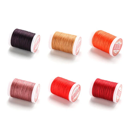 Waxed Thread For Leather DIY Accessories Leather Craft Sewing Thread Round Waxed Thread Polyester Cord Wax Coated Strings