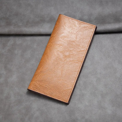 PU Leather Long Wallet For Men Durable Multiple Slots Men Card Holder Thin Soft Men Wallet Card Bag Large Banknote  Money Purses