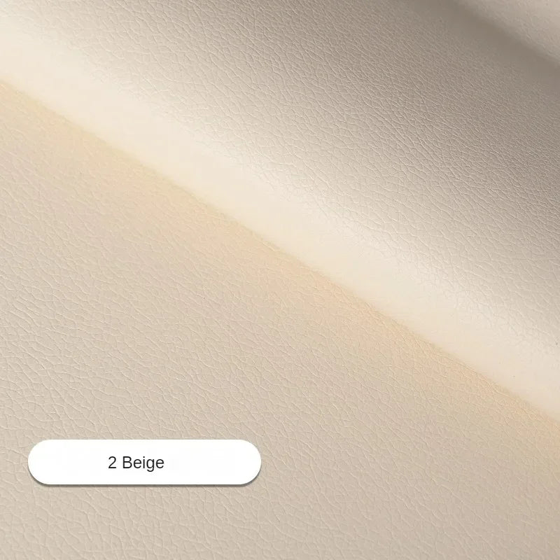 Litchi Pattern Leather Fabric Upholstery Per Meter for Car Interior Bag Chairs Diy Sewing Waterproof Wearable Soft Cloth Plain
