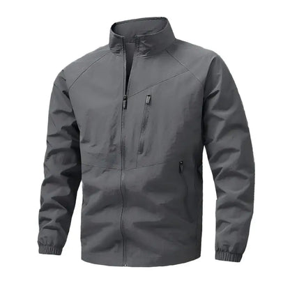 Spring Autumn Men Waterproof Cargo Multi Pocket Jacket Man Sports Outdoor Tactical Zip Coat Male Run Casual High Quality Jackets