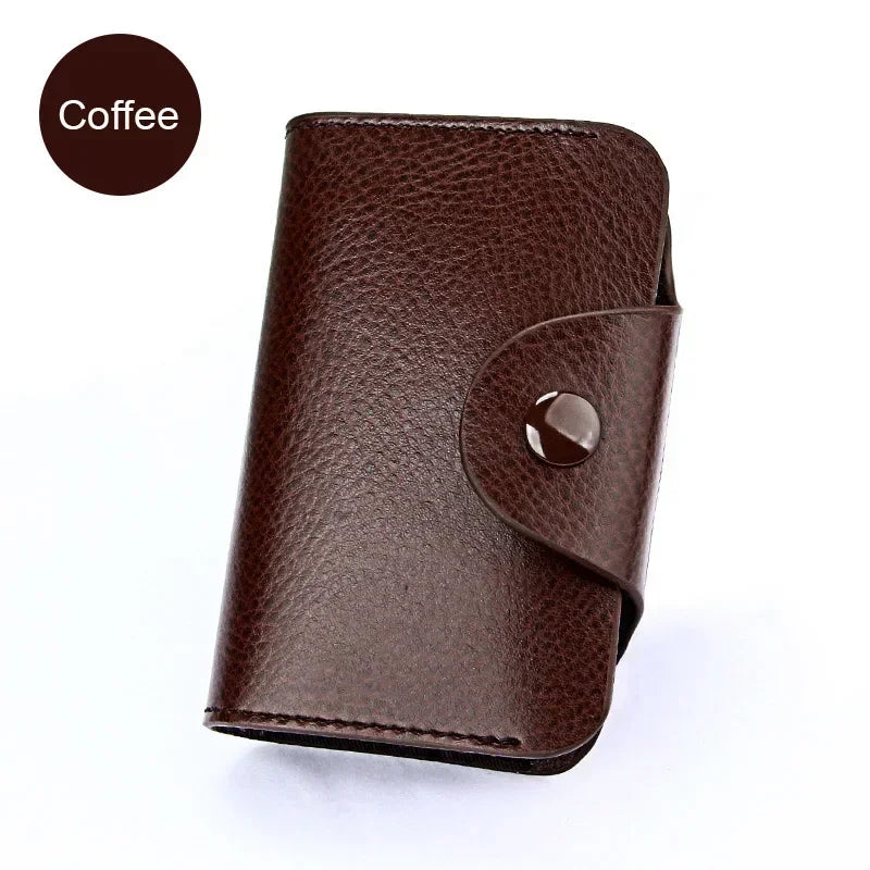 Real Leather Credit Card Holder Men Wallet Small Pouch Money Bag Big Capacity Cardholder Case Genuine Leather Wallets Pochette