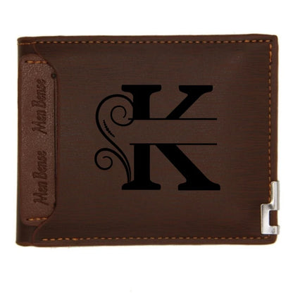 Personalized Leather Wallet for Men – Custom Engraved Name or Monogram –   Bifold Wallet – Custom Gift for Dad,