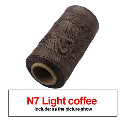 260M 150D Thickness Waxed Thread For Leather Waxed Cord For Diy Handicraft Tool Hand Stitching Thread Flat Waxed Sewing Line