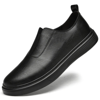 Leather Men Casual Shoes Youth Latest Trend Luxury Brand 2023 Mens Loafers Moccasins Business Daily Slip on Black Driving Shoes