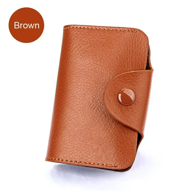 Real Leather Credit Card Holder Men Wallet Small Pouch Money Bag Big Capacity Cardholder Case Genuine Leather Wallets Pochette