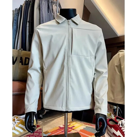 Front Shoulder Jacket for Men, Autumn and Spring, Stylish and High-end Coat