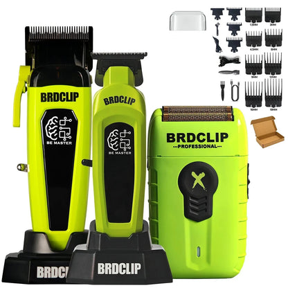 BRD 106 107 609 BRDCLIP Professional Electric Hair Clipper Hair Trimmer DLC Blade with Base 7500RPM 8000RPM 7000RPM Barber Set