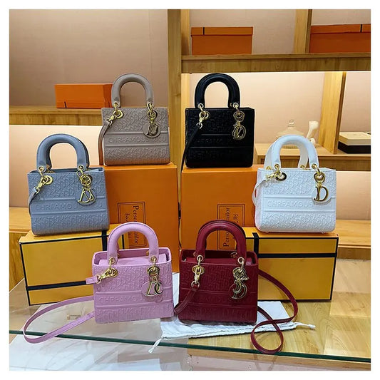 High-end Leather Ladies Hand Bags Popular Classic Elegant Classic Designer Paris Casual Simple Vintage Trendy Design Diaper Bag