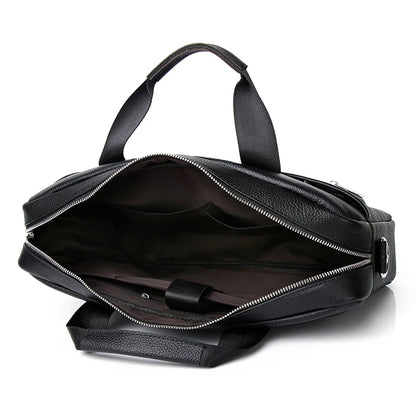 SCHLATUM Genuine Leather Briefcases Hard For Men Luxury Handbags Laptop Briefcase Bags 15 Inch Office Bussiness Computer Bag