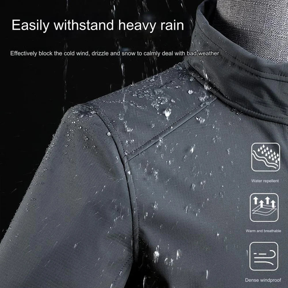 Outdoor Tactical Soft Shell Jacket Men And Women Plus Velvet Thickened Handsome Tough Guy Waterproof Jacket Diy Logo Ls-c615