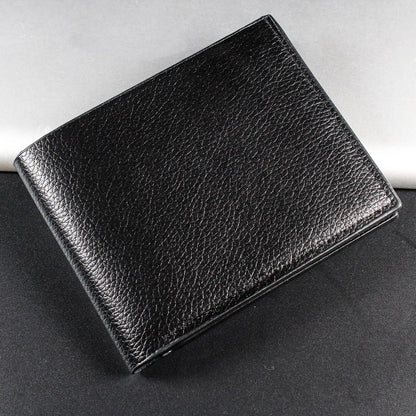 Men Short Soft Pu Leather Wallets Vintage Thin Male Credit Card Holder Black Small Money Purses Large Capacity Card Holder Bag