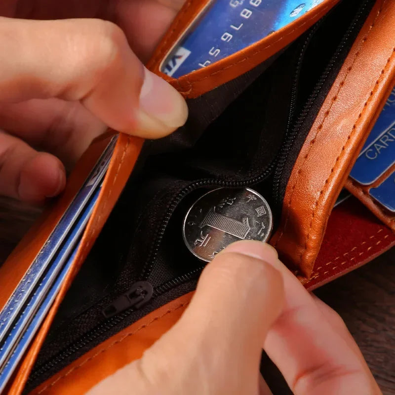Men's Wallets with 100 US Dollar Pattern Wallet Male Leather Wallet Photo Card Holder Fashion Large Capacity Wallet Purse Bag