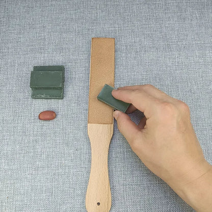 Leather for Knife Sharpening with Polishing Compound - Double Sided Stropping Leather : Knife for Wood Carving and Woodworking.