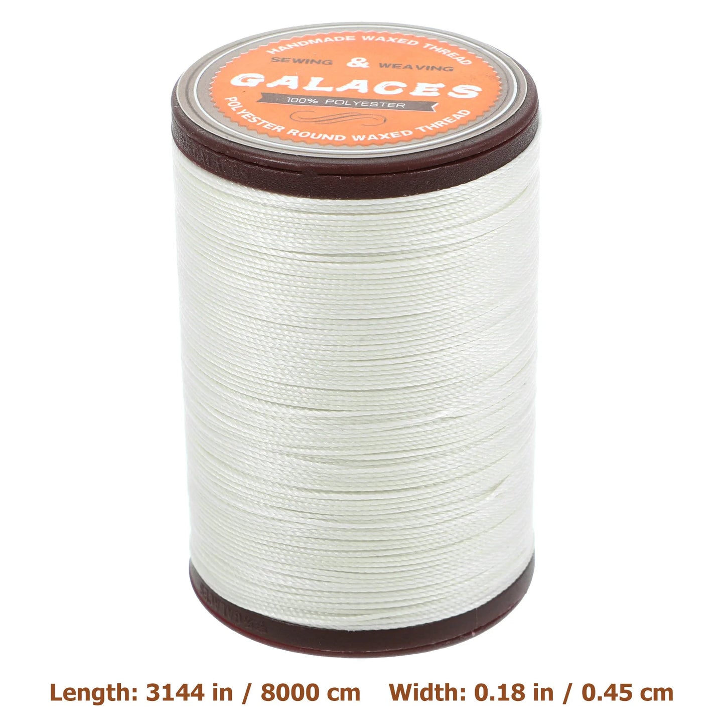 1PC 0.45mm Round Waxed Thread Leather Sewing Thread Hand Stitching Thread Waxed Linen Thread For Book Binding Diy Sewing Craft