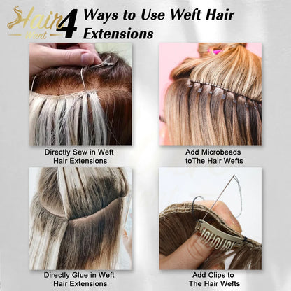Hair Want 1500 Yards Bonded Nylon Sewing Thread Leather Upholstery Weaving Hair Thread for Hair Beauty Salon Weft Extensions