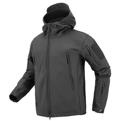 Men's Winter Autumn Softshell Fleece Jackets Windproof Outdoor Fishing Hiking Hunting Thermal Camping Cargo Coats Warm M-4XL