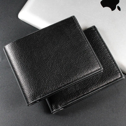 Men Short Soft Pu Leather Wallets Vintage Thin Male Credit Card Holder Black Small Money Purses Large Capacity Card Holder Bag
