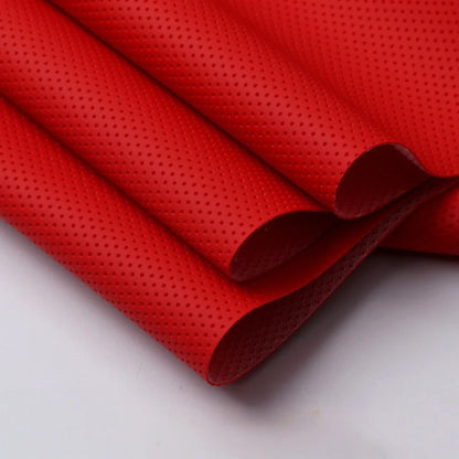 Perforated Leather Fabric Breathable Hole Punch Synthetic Leather Material for Furniture Sofa Car Seat Upholstery DIY Craft