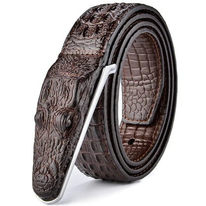 Plyesxale Brand Mens Belts Luxury Leather Designer Belt Men High Quality Ceinture Homme Crocodile Cinturones Hombre 2025 B2