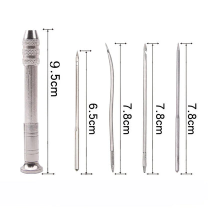 Leather Sewing Awl Set Replaceable Multifunctional Shoes Repair Tool Kit Punch Stitching Needles DIY Sewing Leathercraft