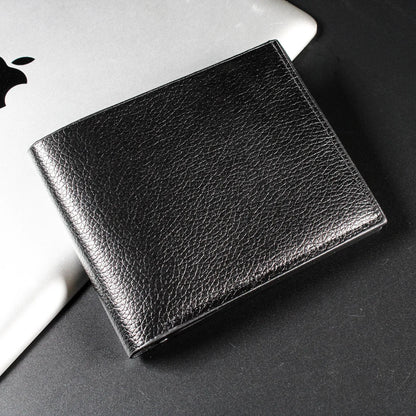 Men Short Soft Pu Leather Wallets Vintage Thin Male Credit Card Holder Black Small Money Purses Large Capacity Card Holder Bag