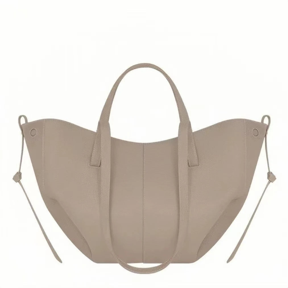 2026 large-capacity handheld single-shoulder tote bag, genuine leather women's bag, underarm bag, cowhide