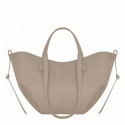 2026 large-capacity handheld single-shoulder tote bag, genuine leather women's bag, underarm bag, cowhide