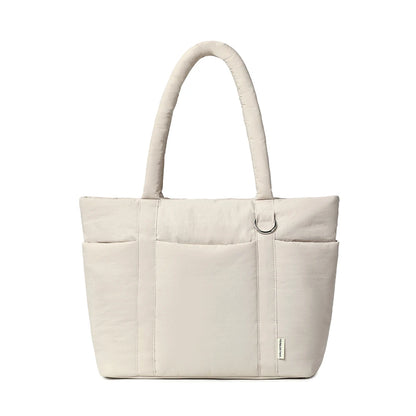 Ladies Large Capacity Shoulder Bag Laptop Case 15.6 16 inch Multi Pocket, Lightweight Travel Handbag Shockproof Laptop Tote Bag