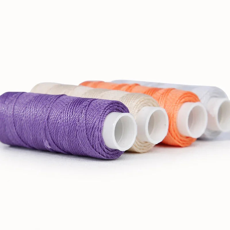 50M 0.8mm Thickness Waxed Thread For Leather Waxed Cord For Diy Handicraft Tool Hand Stitching Thread Flat Waxed Sewing Line