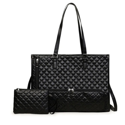 2-in-1 Laptop Lunch Tote Bag Shoulder Strap Lunch Box Multifunctional Laptop Handbag Large Waterproof Portable Laptop Bags