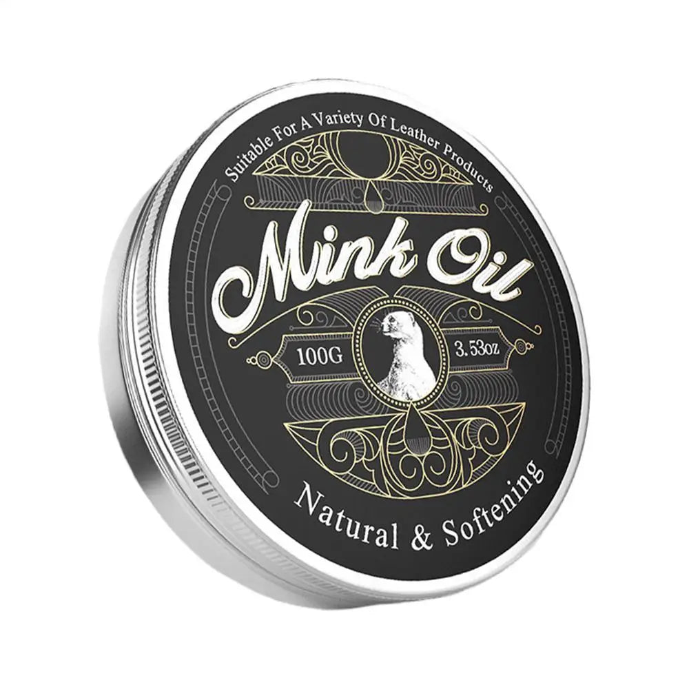 Leather Care Cream Paste Natural Leather Conditioner Genuine Leather Mink Cream Care Oil Refurbishing for Boots Shoes Clothing