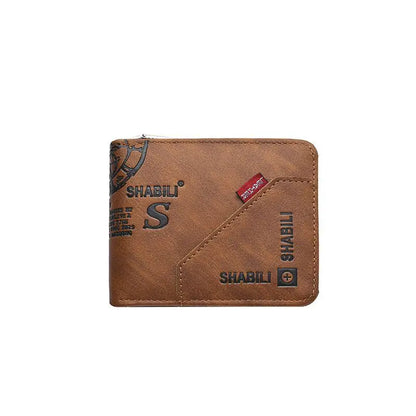 WERLLANDS PU Leather Short Wallet Slim Portable Business Purse Card Holder For Men