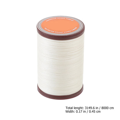 1PC 0.45mm Round Waxed Thread Leather Sewing Thread Hand Stitching Thread Waxed Linen Thread For Book Binding Diy Sewing Craft