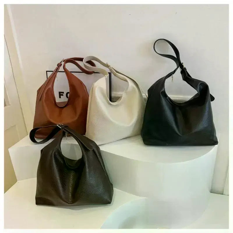 Fashion Leather Tote Bag For Women Trend Female Simple Large High Capacity Shoulder Bag Women Handbags Messenger Bags