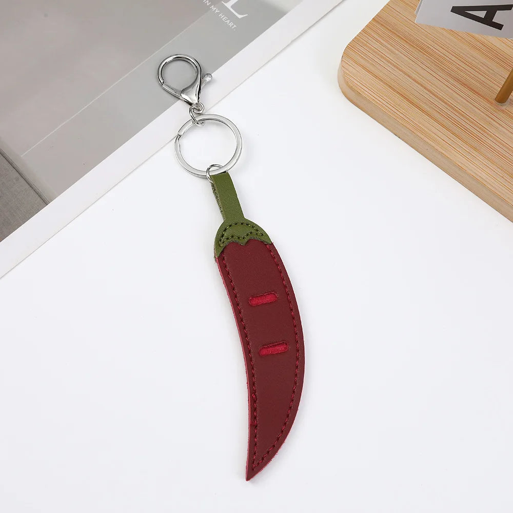 Glasses Holder Bag Charm Novelty Leather Keychain Prevent Scratches Eyeglass Sleeve Womens Beach Vacation Party Bar Accessories