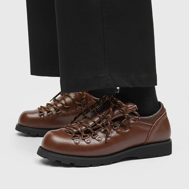 Men's Fashion Leather Shoes Classic luxury designer style Work Office Outdoor Hot selling trendy young shoes Handsome New