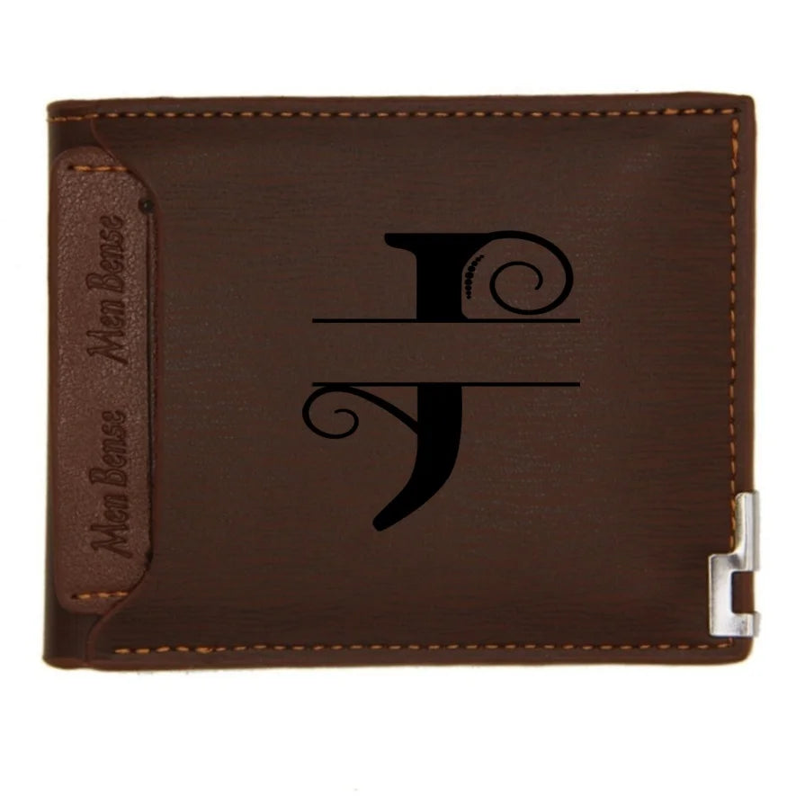 Personalized Leather Wallet for Men – Custom Engraved Name or Monogram –   Bifold Wallet – Custom Gift for Dad,