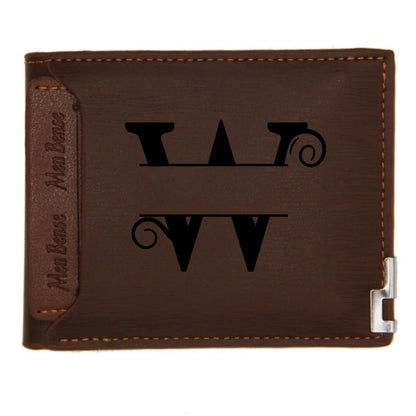Personalized Leather Wallet for Men – Custom Engraved Name or Monogram –   Bifold Wallet – Custom Gift for Dad,