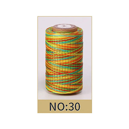 50M 0.8mm Thickness Waxed Thread For Leather Waxed Cord For Diy Handicraft Tool Hand Stitching Thread Flat Waxed Sewing Line