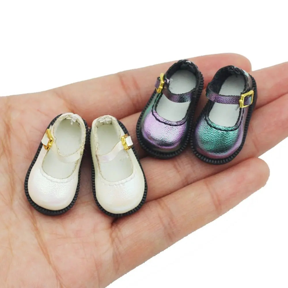 Accessories PU Leather 10cm Cotton Shoes Shoes Lightweight PU Leather Shoes 1 Pair Cute Leather Boots Clay